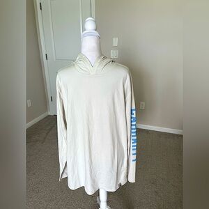 NWOT Carhartt Off White Longsleeve Hoodie T-shirt Size Large